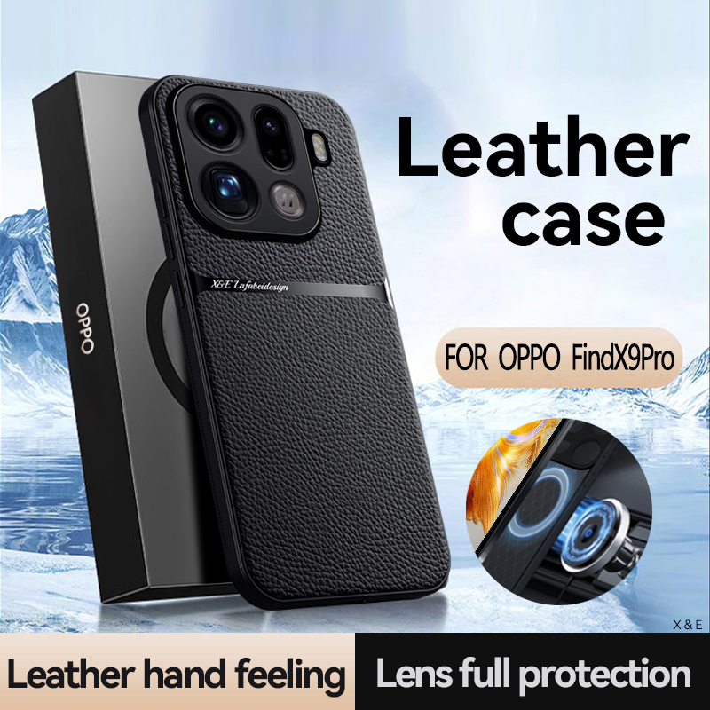Camera Leather Case - حافظة لهاتف OPPO Find X9 Pro