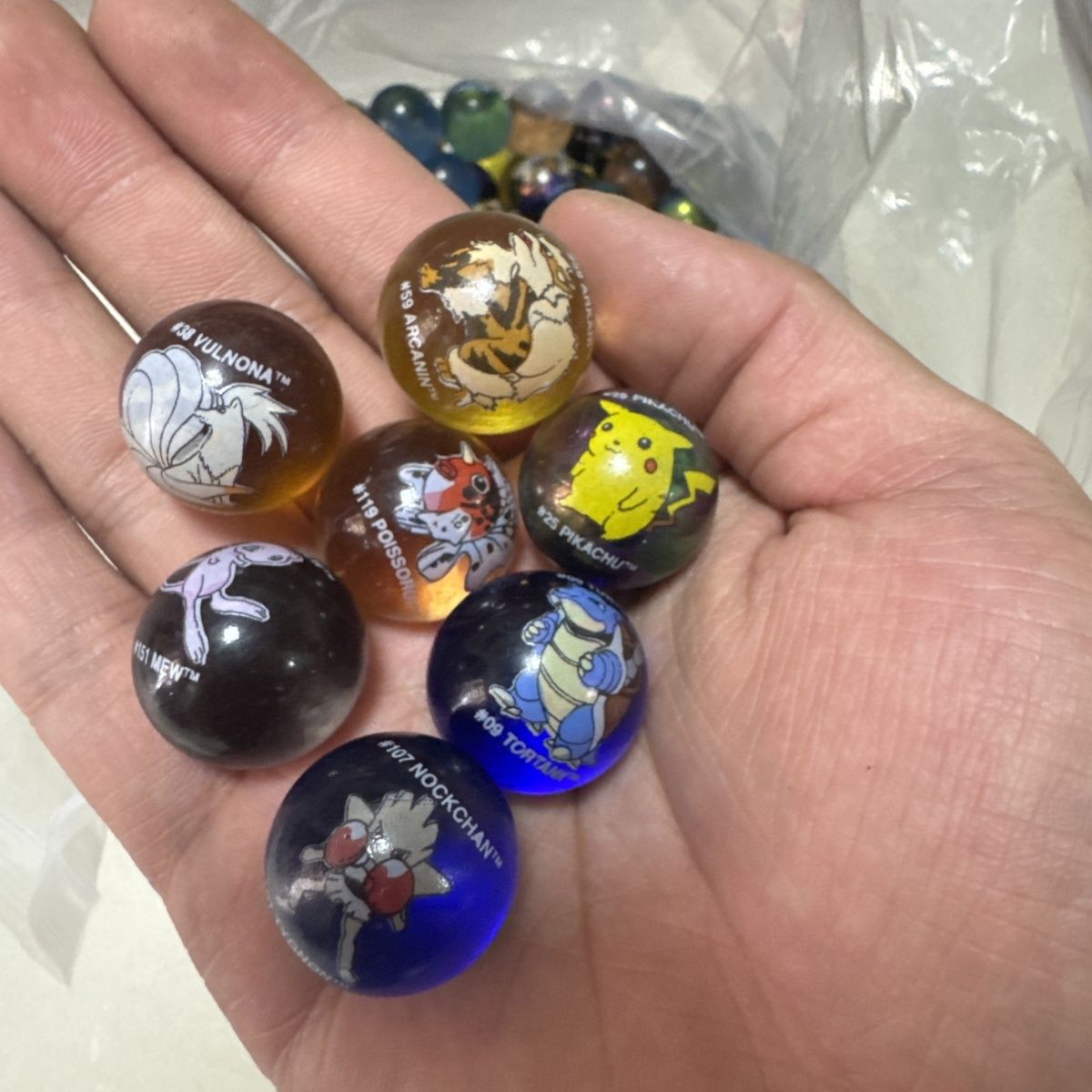 Vintage Collectible Marbles - بضائع بوكيمون الرسمية بالجملة، كرات زجاجية