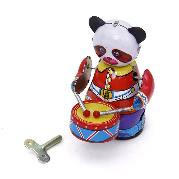 Vintage Collectible Toys - لعبة باندا طبالية تعمل باللف على