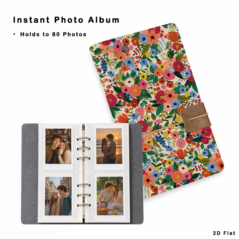 Collectible Vintage Photos - ألبوم صور بنمط زهور عتيق، 80