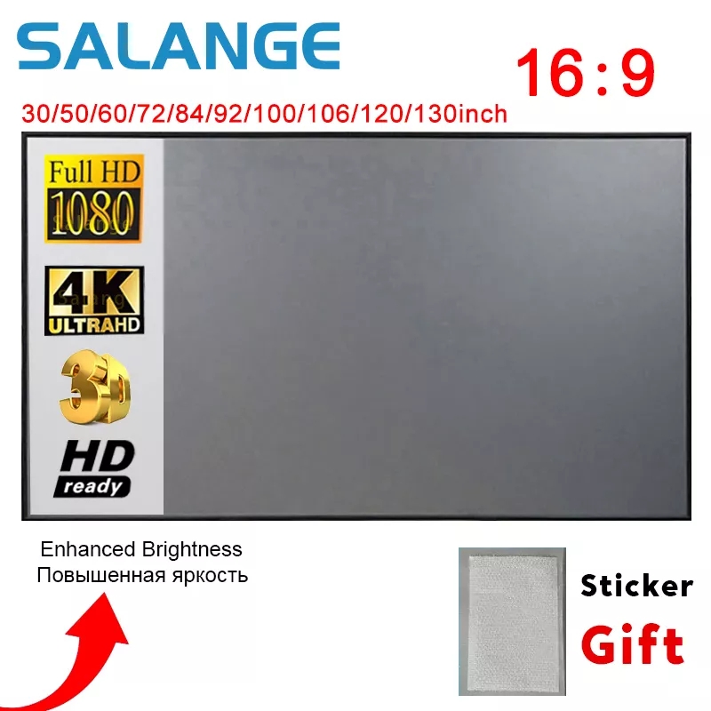 Slide Film 120 - شاشة عرض Salange، شاشة عرض قماش