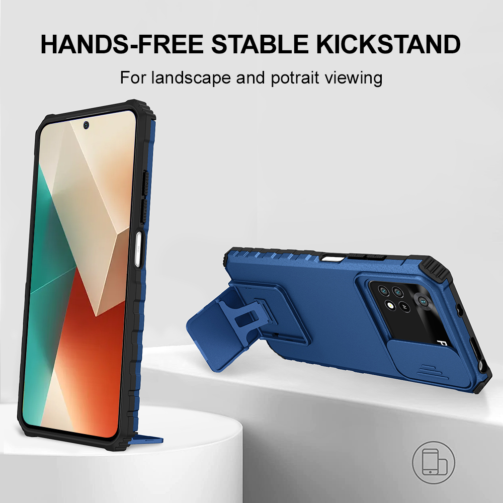 Camera Leather Case - غطاء هاتف مقاوم للصدمات لشاومي بوكو
