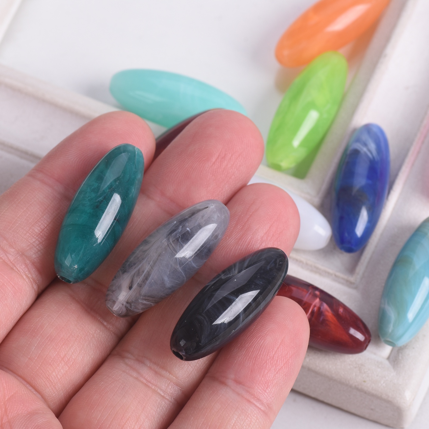 10 قطع من الخرز البلاستيكي الأ - مراجعة Vintage Collectible Marbles وسعره