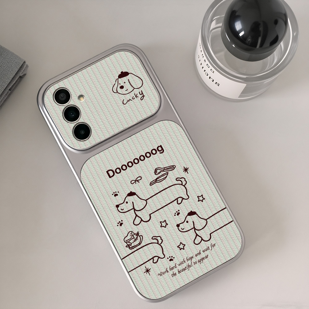 جراب هاتف بتصميم كلب داشهند كر - مراجعة Camera Leather Case وسعره