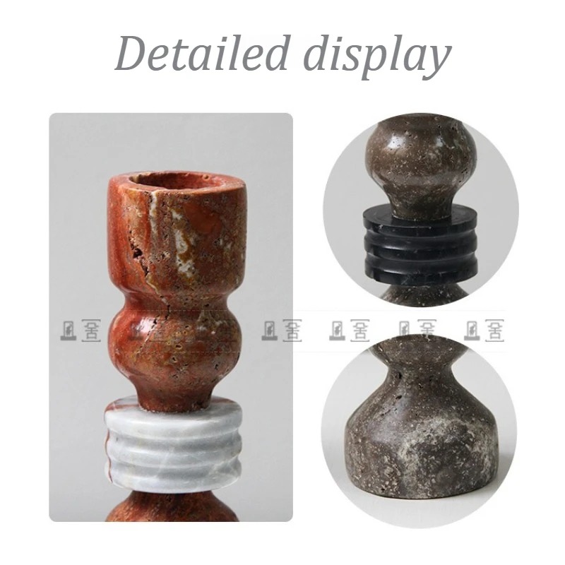 حامل شموع رخامي بتصميم عتيق لت - مراجعة Vintage Collectible Marbles وسعره