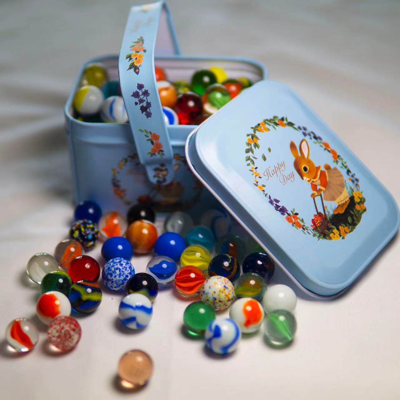 كرات زجاجية ملونة بأحجام 16 مم - مراجعة Vintage Collectible Marbles وسعره