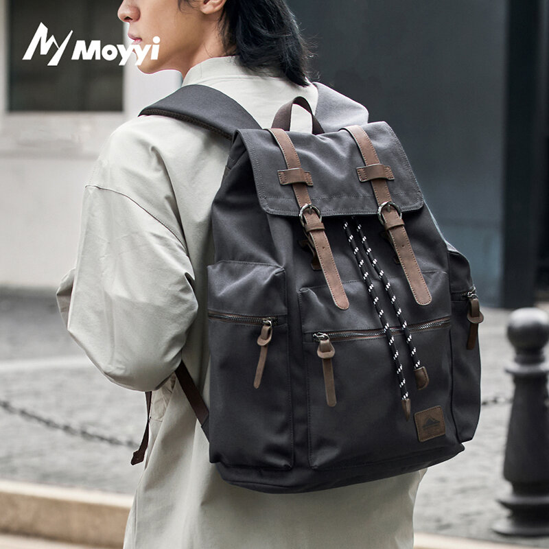 حقيبة ظهر كبيرة من MOYYI بسعة  - مراجعة Vintage Zipper وسعره